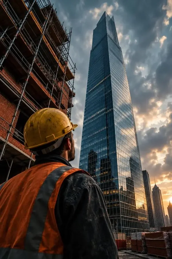 《塔吊之巅》黄果短剧封面